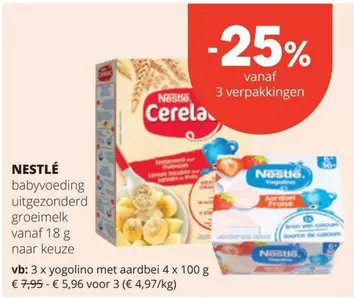 babyvoeding uitgezonderd groeimelk vanaf 18 g naar keuze