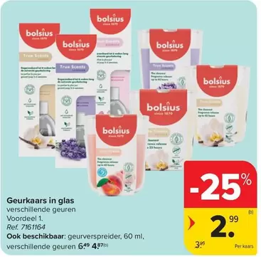 Geurkaars in glas