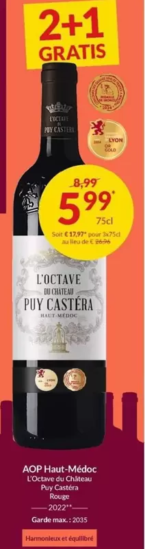 De - L'Octave du Château Puy Castera Rouge