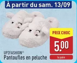 Pantoufles en peluche