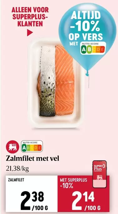 Zalmfilet met vel