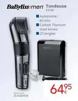 Tondeuse E978E