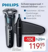 Philips - Scheerapparaat + neustrimmer 55889/11