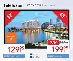 LED TV 32"/81 cm U32HAA11