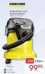 Karcher - Aspirateur eau & poussières KWD3 V-17/4/20/F