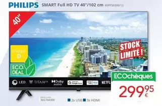 Philips - SMART Full HD TV 40"/102 cm