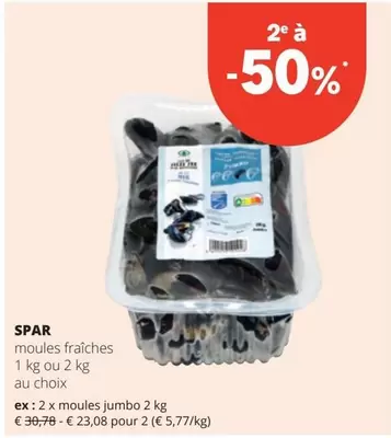 moules fraîches