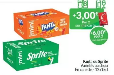 Fanta ou Sprite