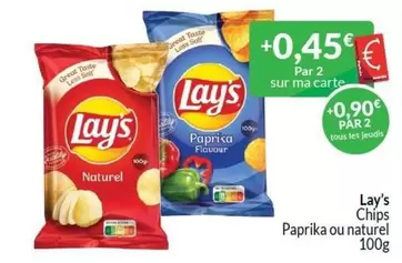 Chips Paprika ou naturel