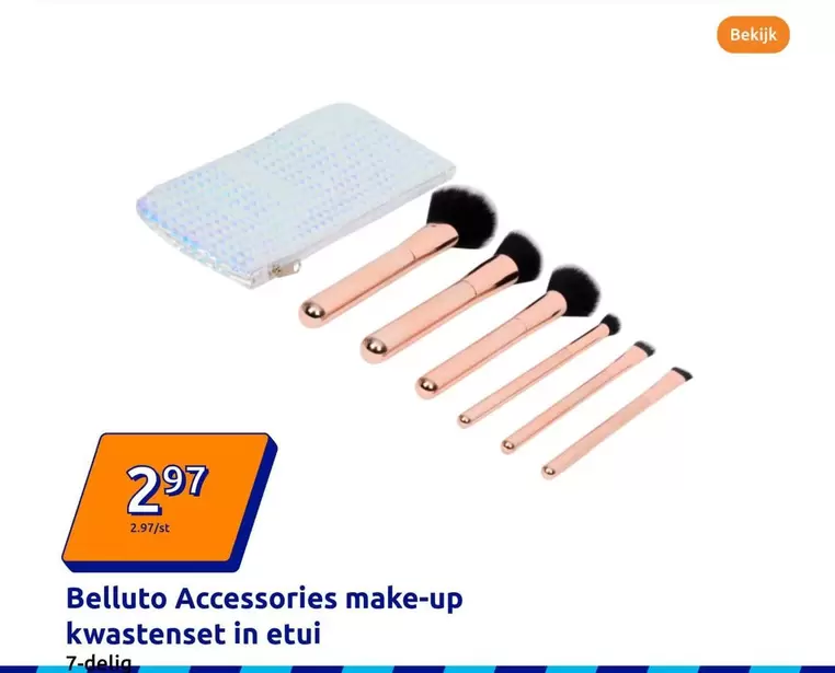 Accessories make-up kwastenset in etui