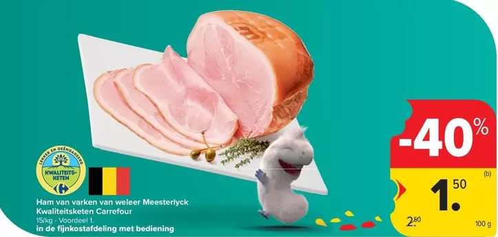 De - Ham van varken van weleer Meesterlyck