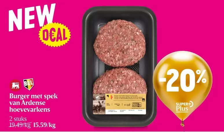 De - Burger met spek van Ardense hoevevarkens