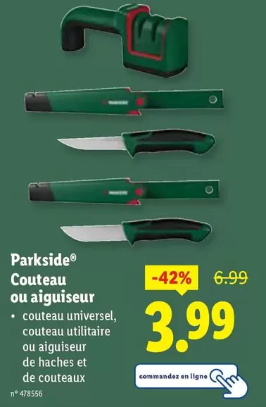 De - Couteau ou aiguiseur