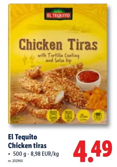 Chicken tiras