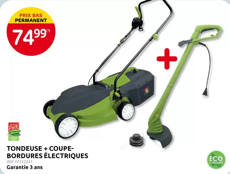 Park - TONDEUSE + COUPE-BORDURES ÉLECTRIQUES