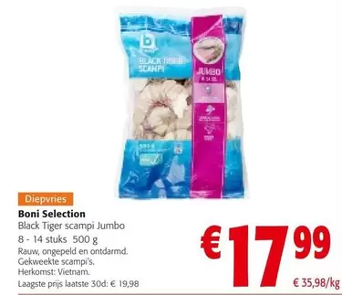 Black -  Tiger scampi Jumbo