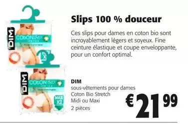 Slips 100 % douceur