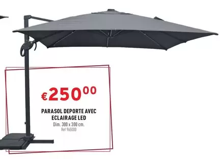 PARASOL DEPORTE AVEC ECLAIRAGE LED