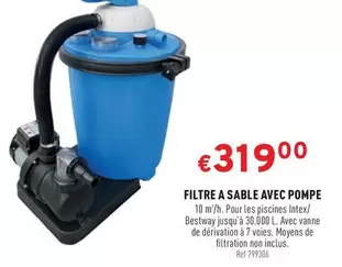 Intex - FILTRE A SABLE AVEC POMPE