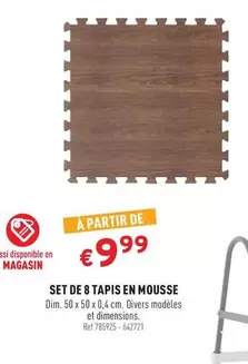 De - SET DE 8 TAPIS EN MOUSSE