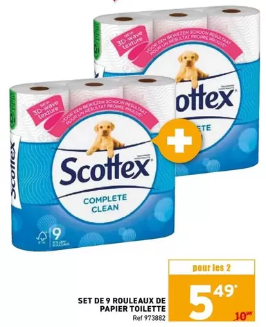 De - SET DE 9 ROULEAUX DE PAPIER TOILETTE