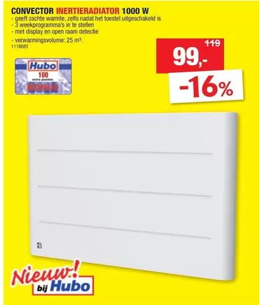 CONVECTOR INERTIERADIATOR 1000 W