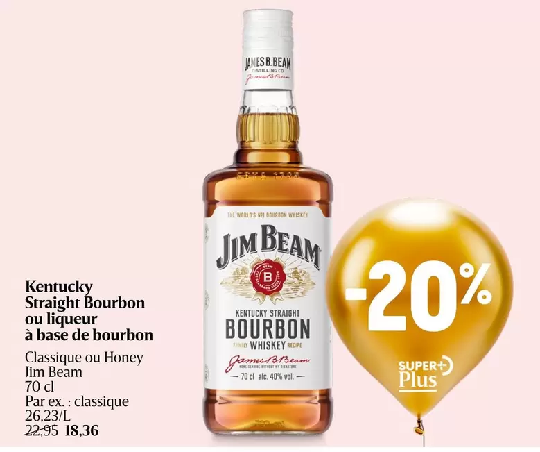 De - Straight Bourbon ou liqueur à base de bourbon