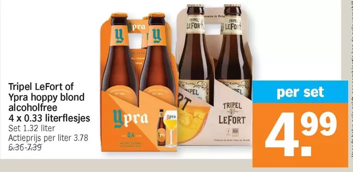 Tripel LeFort of Ypra hoppy blond alcoholfree