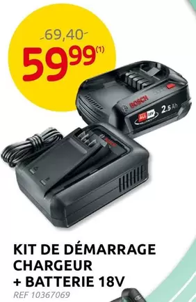 Bosch - KIT DE DÉMARRAGE CHARGEUR + BATTERIE 18V