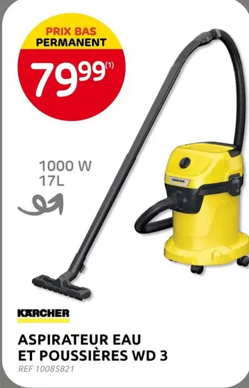 Karcher - ASPIRATEUR EAU
ET POUSSIÈRES WD 3