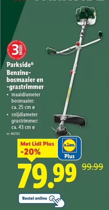 Benzine-bosmaaier en -grastrimmer