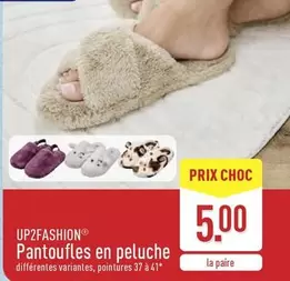 Pantoufles en peluche