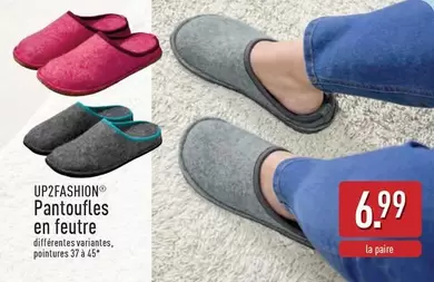 Pantoufles en feutre