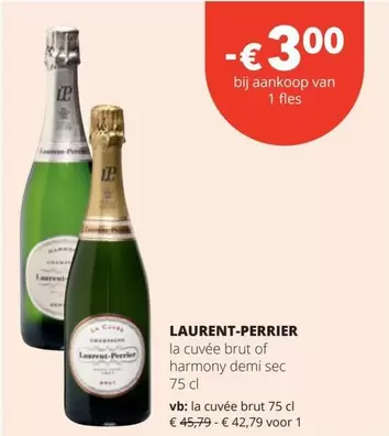 la cuvée brut of harmony demi sec