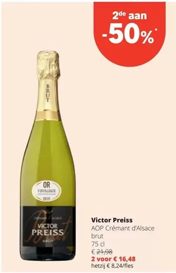 AOP Crémant d'Alsace brut