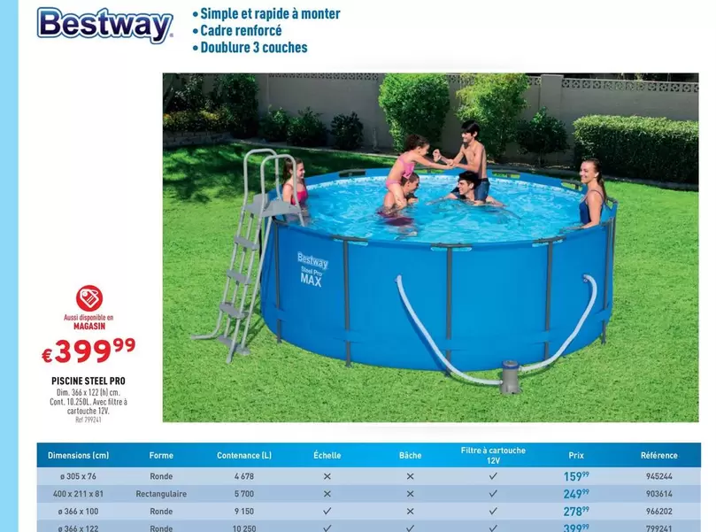 PISCINE STEEL PRO