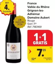 De - Vallée du Rhône Grignan-les-Adhémar Domaine Aubert Rouge