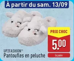Pantoufles en peluche