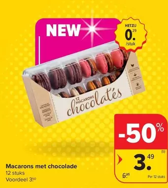 Macarons met chocolade