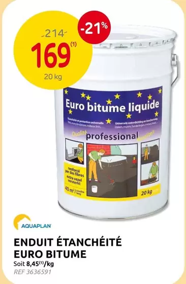Euro - ENDUIT ÉTANCHÉITÉ EURO BITUME