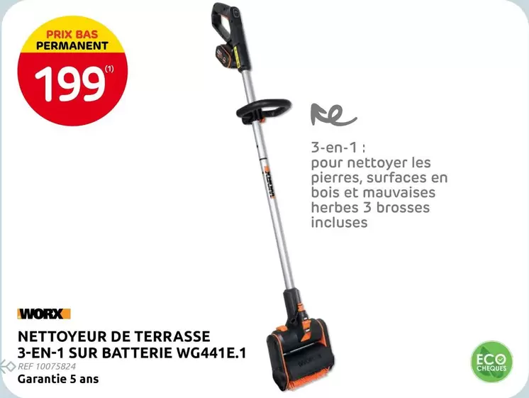 De - NETTOYEUR DE TERRASSE 3-EN-1 SUR BATTERIE WG441E.1