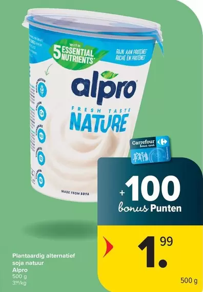 Plantaardig alternatief soja natuur
