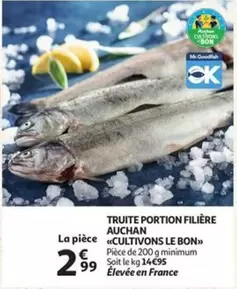 De - TRUITE PORTION FILIÈRE