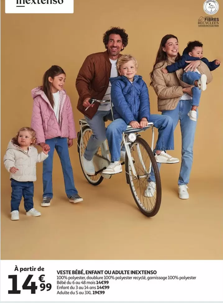 De - VESTE BEBÉ, ENFANT OU ADULTE