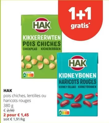 pois chiches, lentilles ou haricots rouges