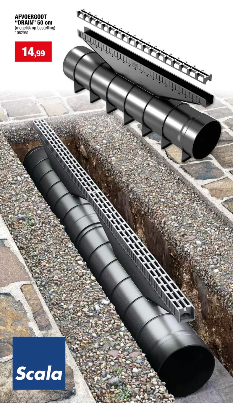 Afvoergoot "Drain" 50 cm