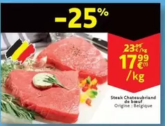De - Steak Chateaubriand de bœuf