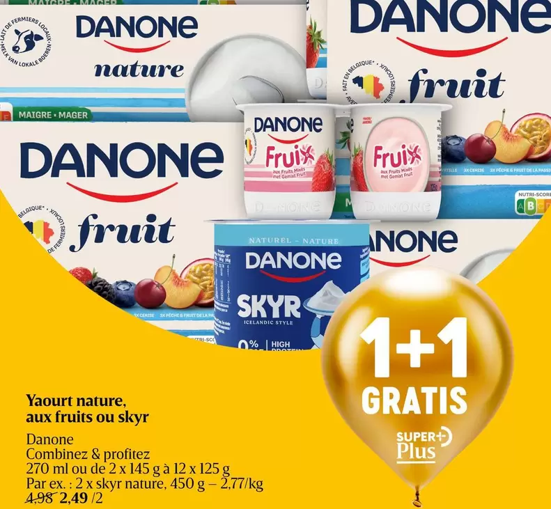De - Yaourt nature, aux fruits ou skyr