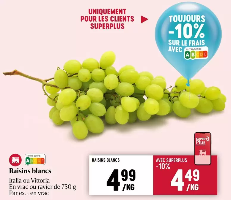 De - Raisins blancs