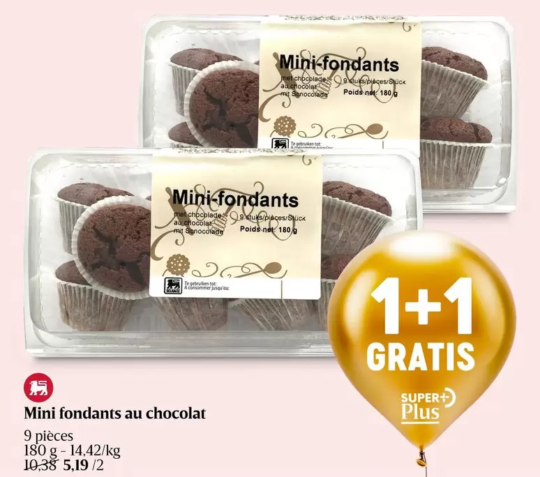 Mini fondants au chocolat
